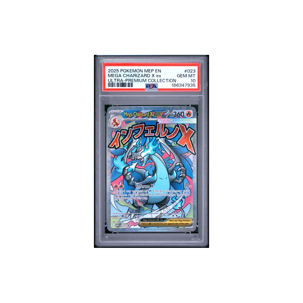 Pokémon TCG PSA 10 2025 MEPF UPC BSPromo #023 CHARIZARD X Ex 🇬🇧 #116634793
