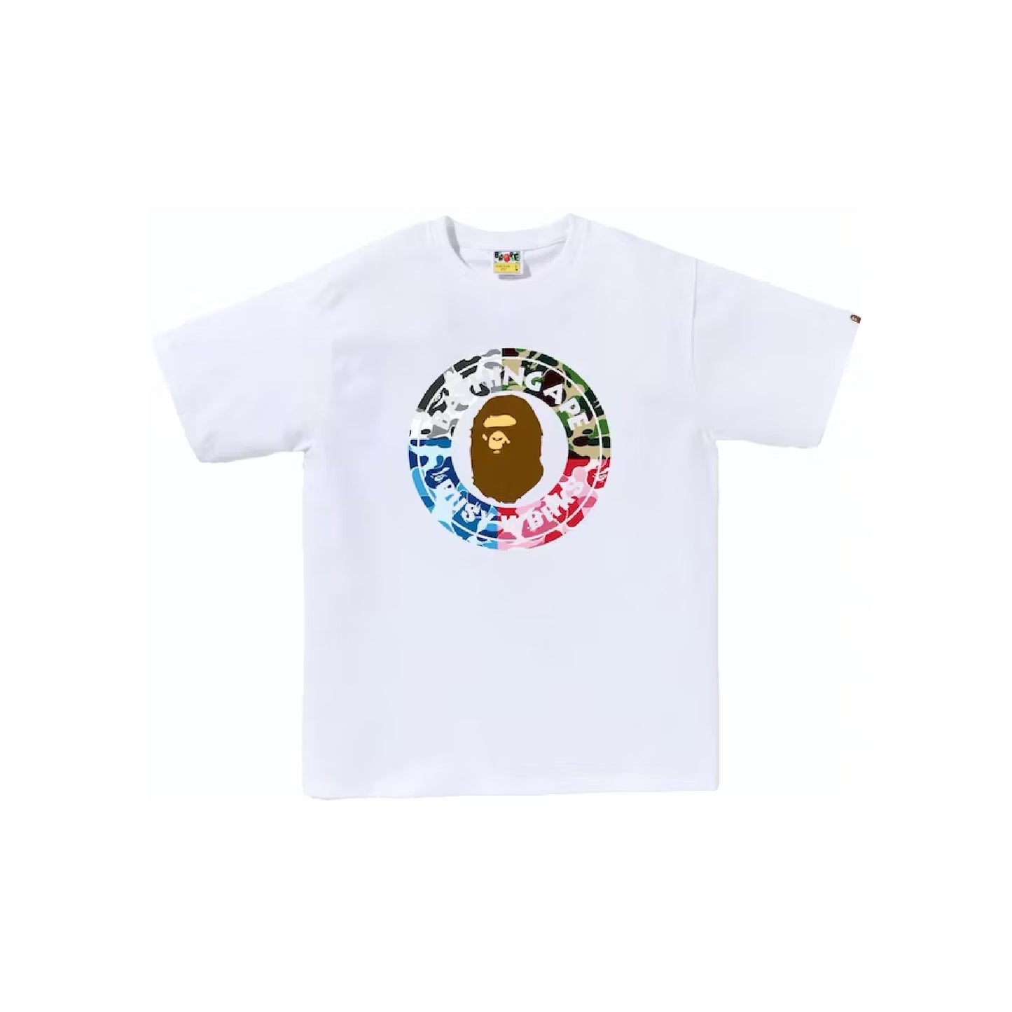 BAPE Camo Crazy Busy Works Tee White