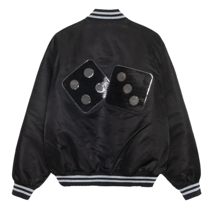 Stussy Sequins Satin Jacket Black