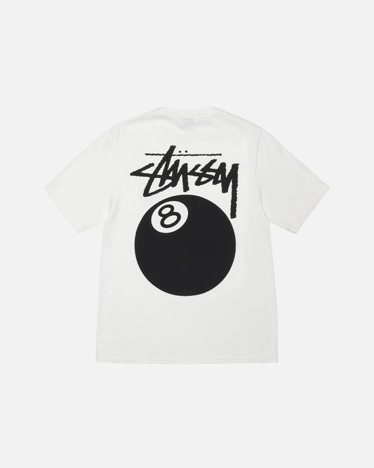 Stussy 8 Ball Pigment Dyed Tee White