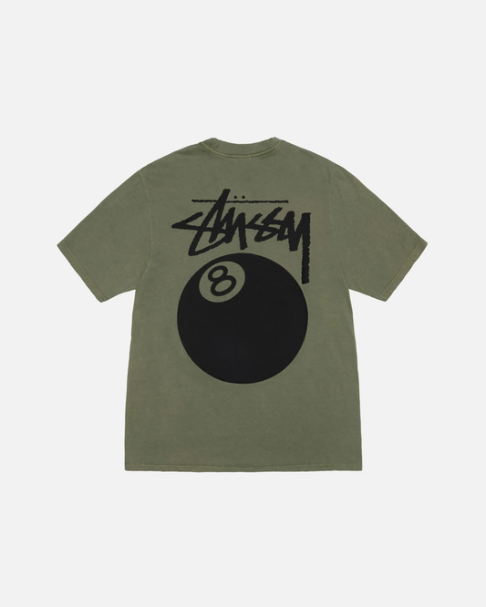 Stussy 8 Ball Pigment Dyed Tee Olive