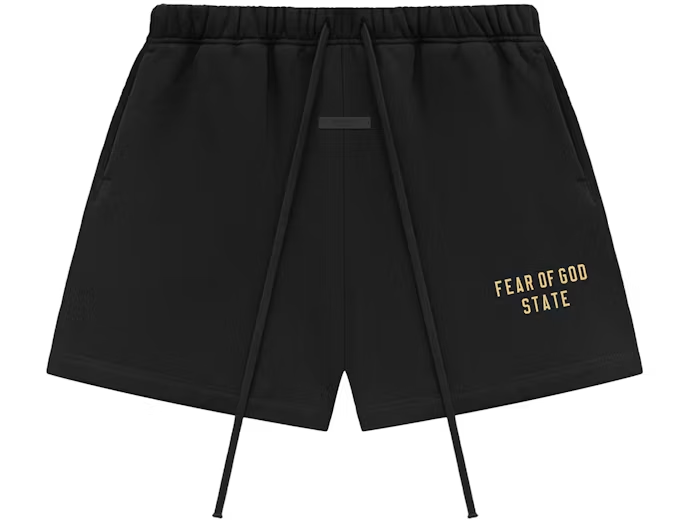 Fear of God Essentials Fleece Soccer Short Black