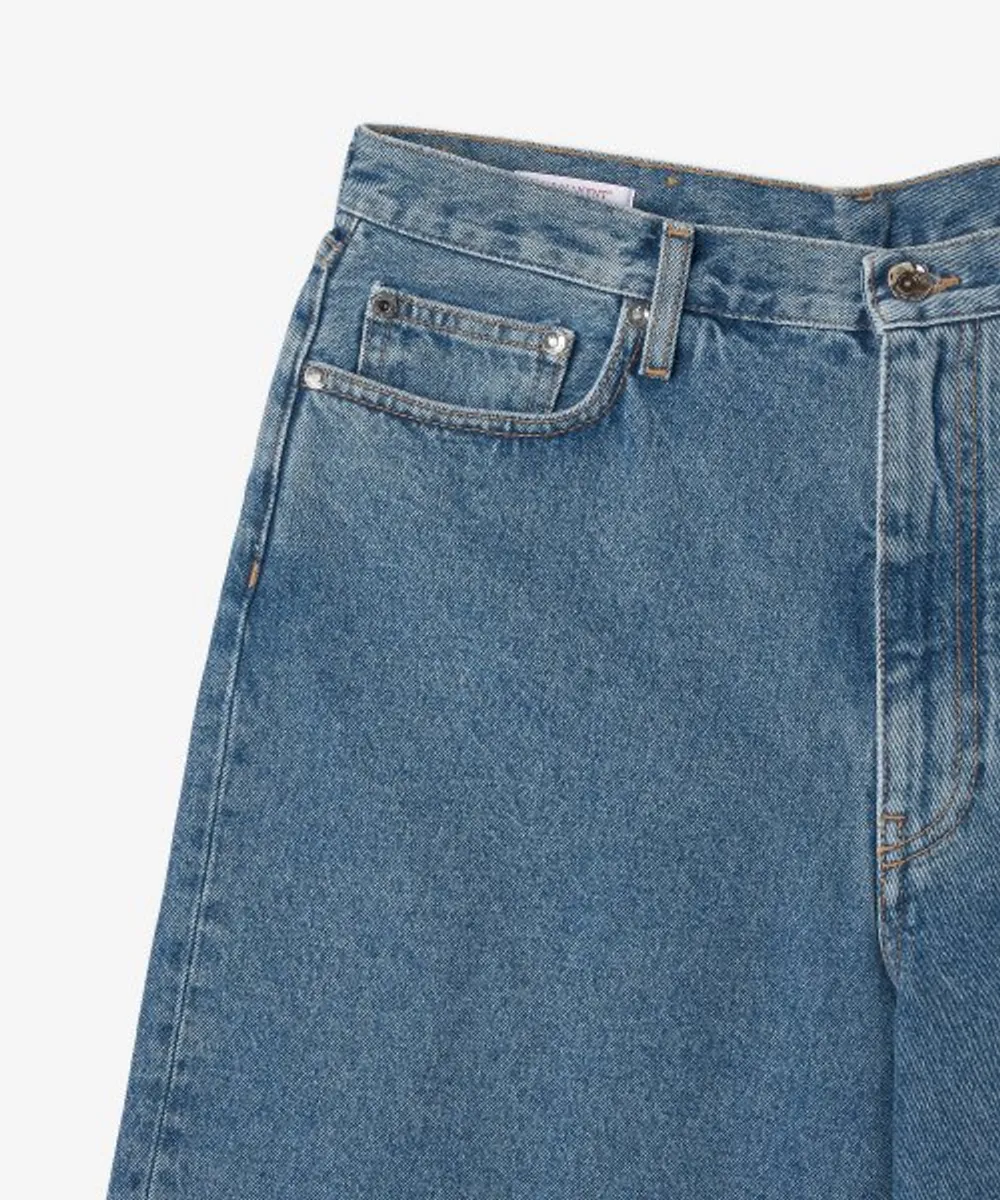 Off White Arrow Denim Shorts