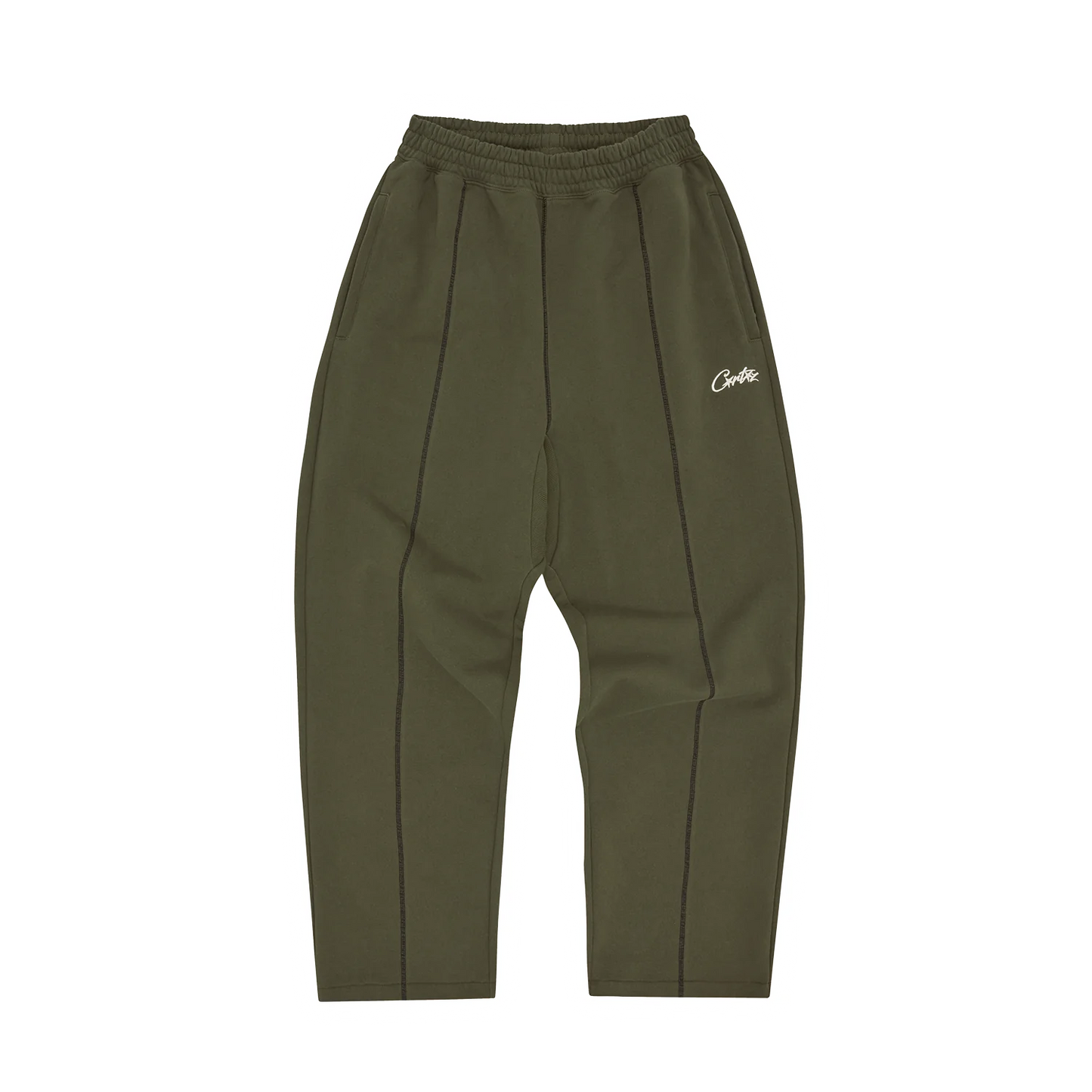Corteiz HMP Open Hem Sweatpant Olive Black