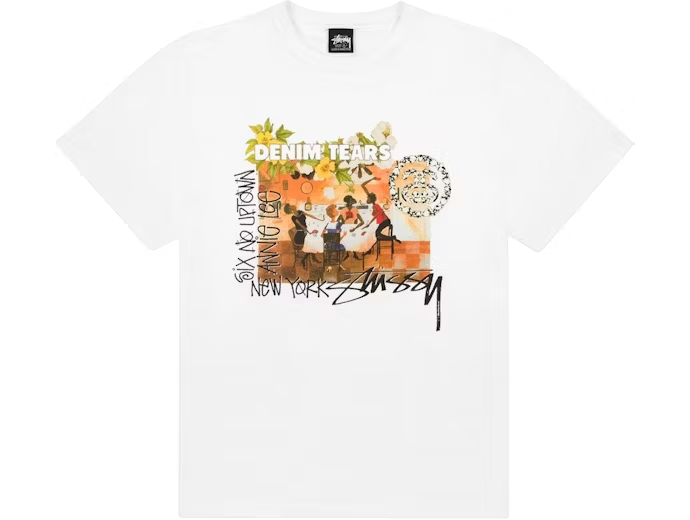 Denim Tears x Stussy Annie Lee Artist Tee White