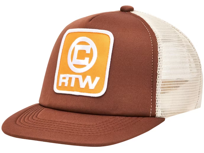 Corteiz Box Trucker Hat Brown
