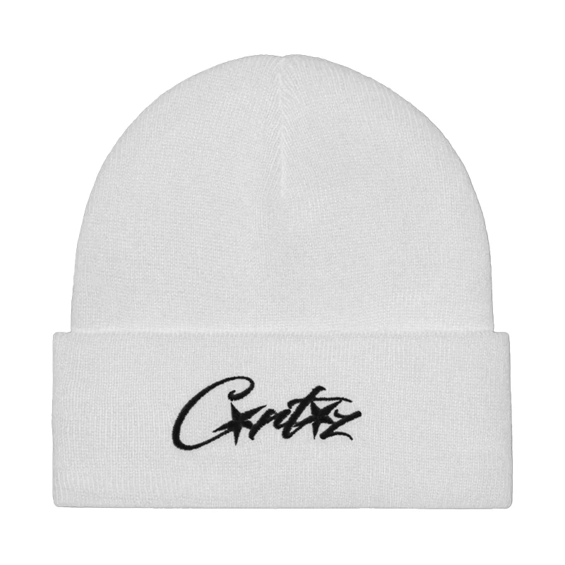 Corteiz Folded Allstarz Beanie White