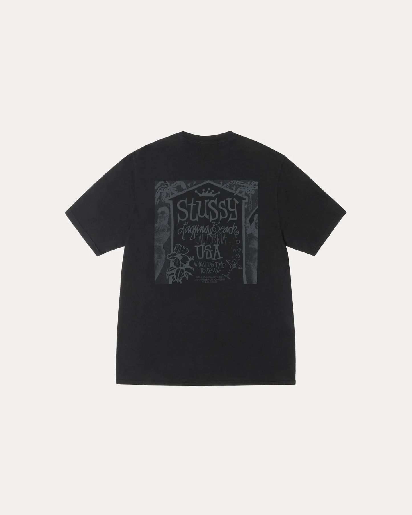 Stussy Beach House Tee Pigment Dyed Black