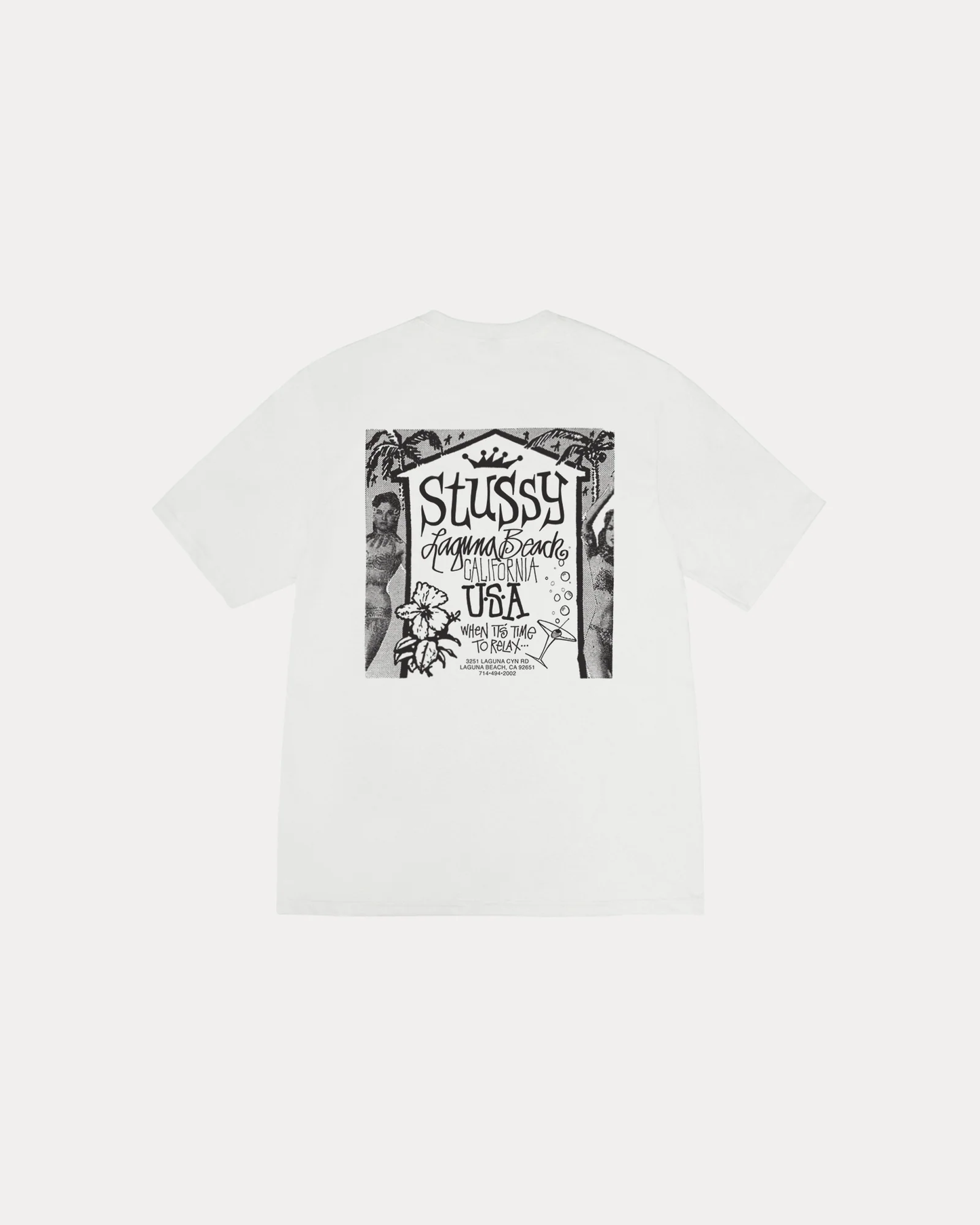 Stussy Beach House Tee Pigment Dyed White