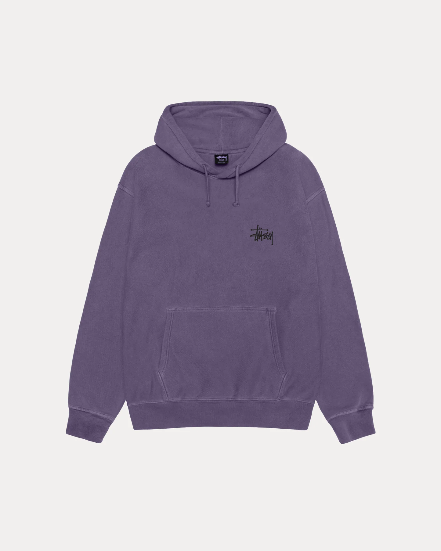 Stussy Basic Hoodie Pigment Dyed Grape
