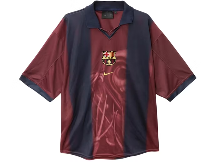 Travis Scott x FC Barcelona Retro 2000/01 Home Skeleton Jersey