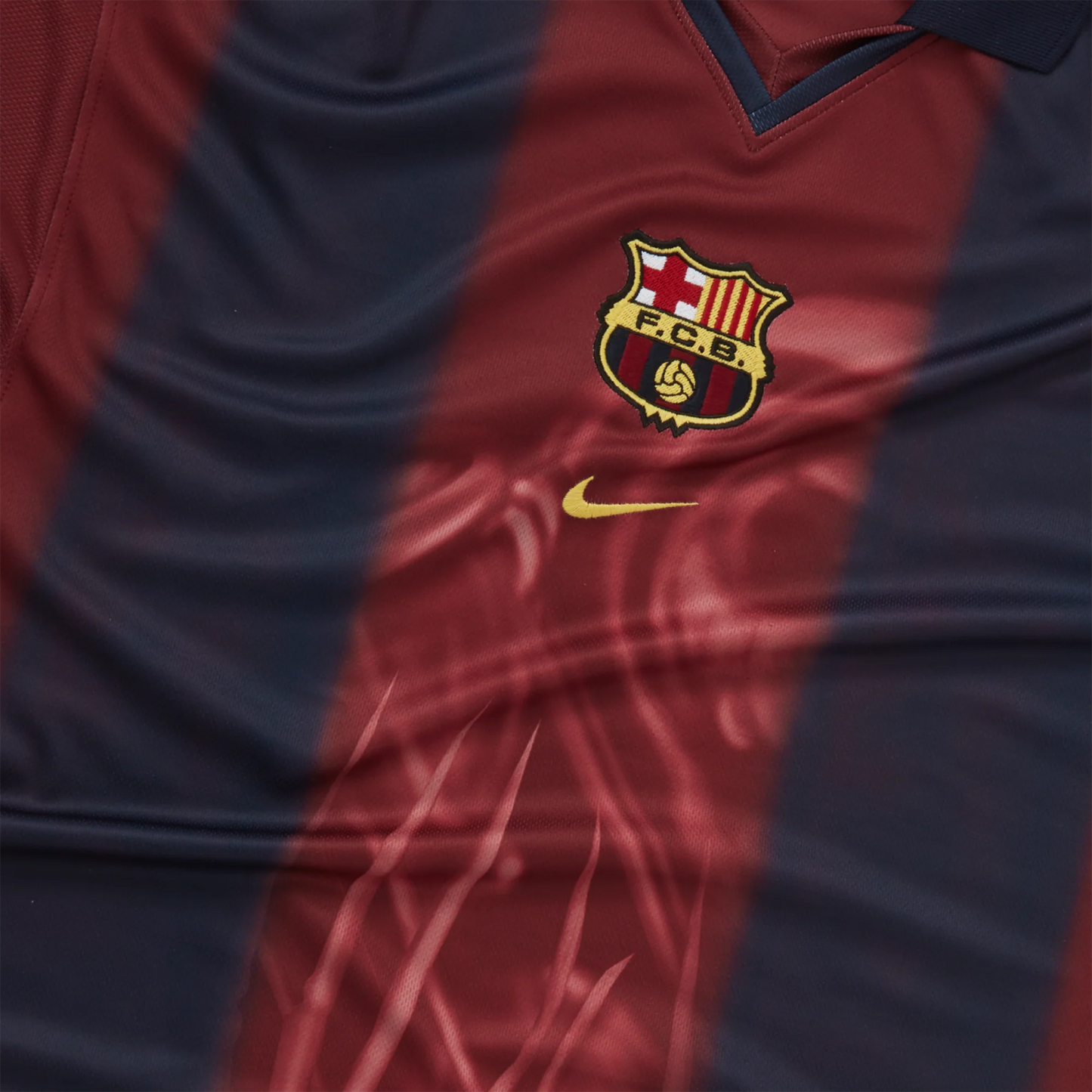 Travis Scott x FC Barcelona Retro 2000/01 Home Skeleton Jersey