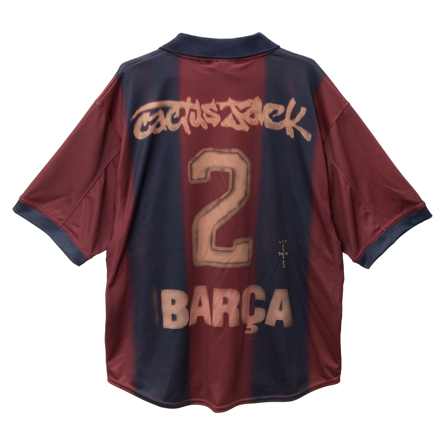 Travis Scott x FC Barcelona Retro 2000/01 Home Skeleton Jersey