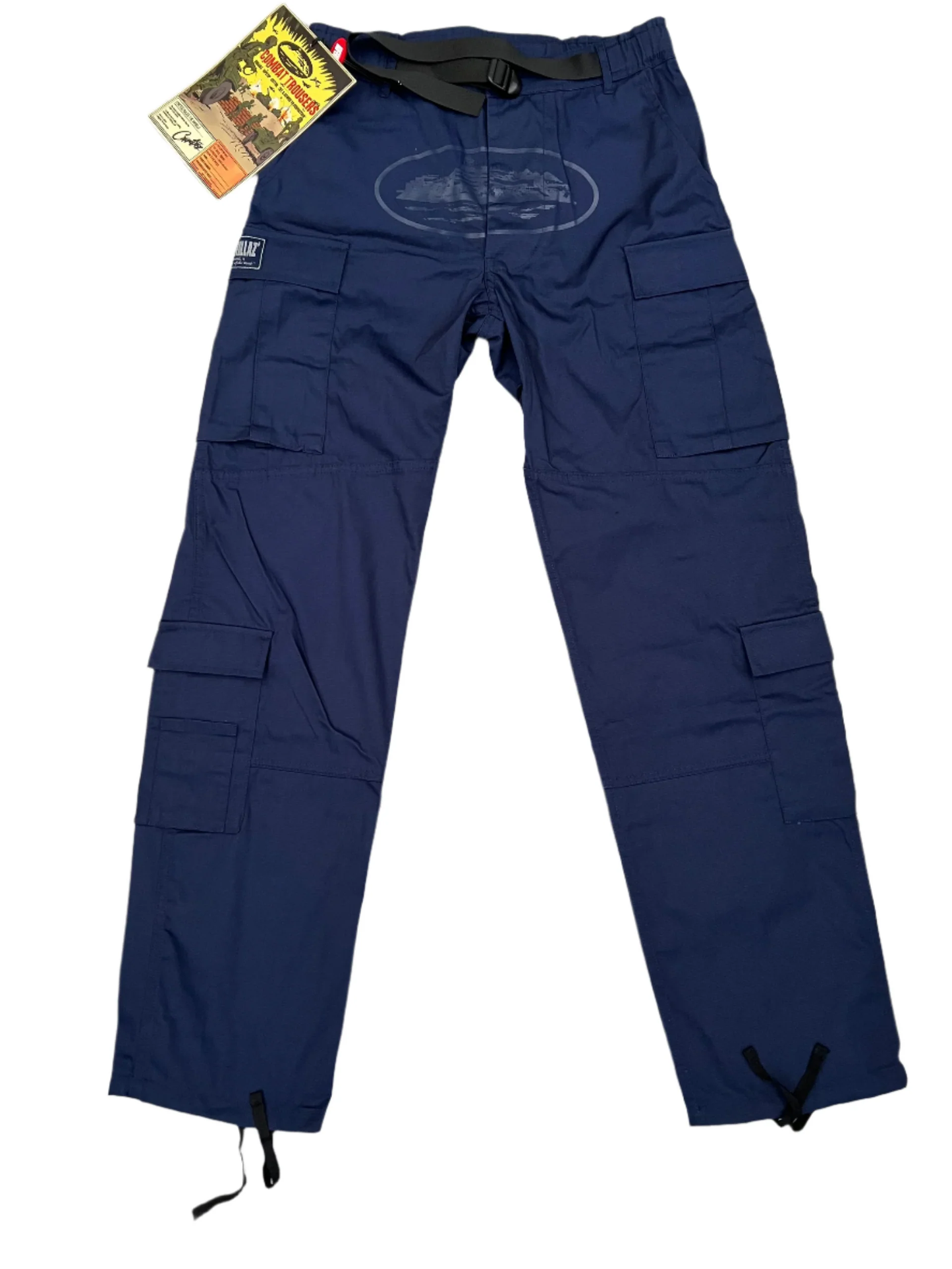 Corteiz Guerillaz Cargo Pants Navy