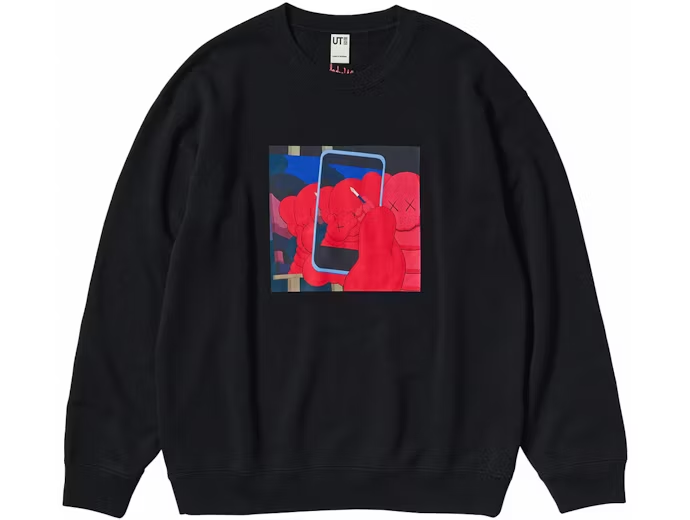 KAWS x Uniqlo Warhol Graphic 476119 Sweatshirt Black