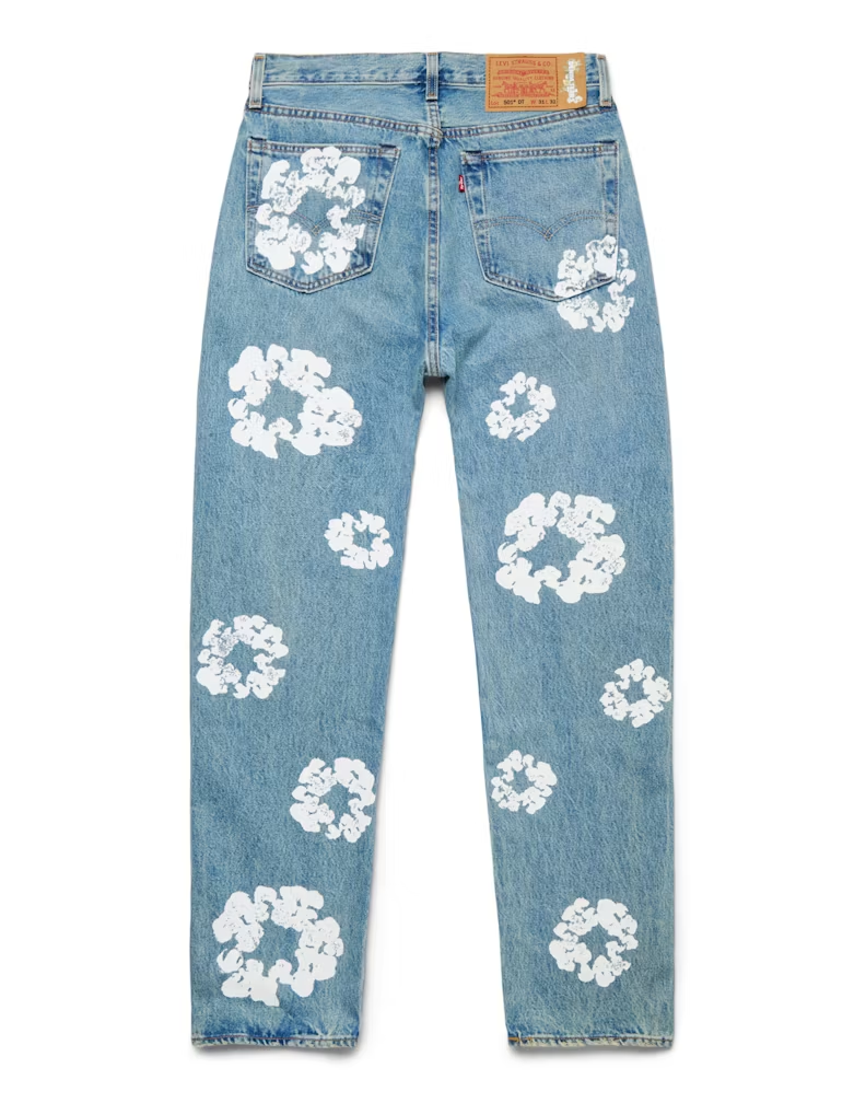 Denim Tears x Levi's Cotton Wreath Jean Light Wash
