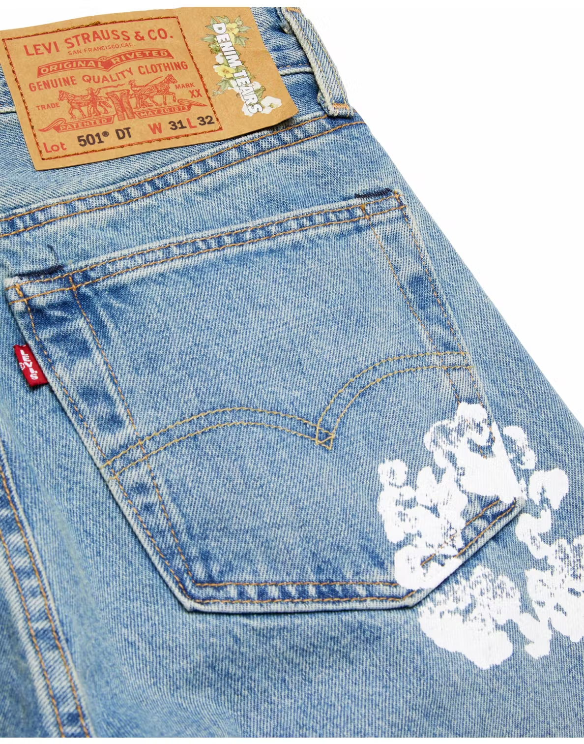 Denim Tears x Levi's Cotton Wreath Jean Light Wash