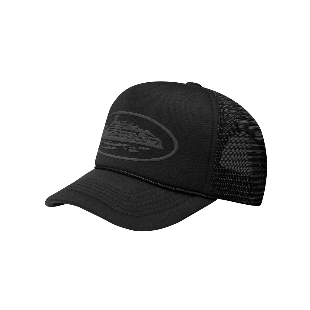 Cortiez Alcatraz Premium Trucker Hat Triple Black