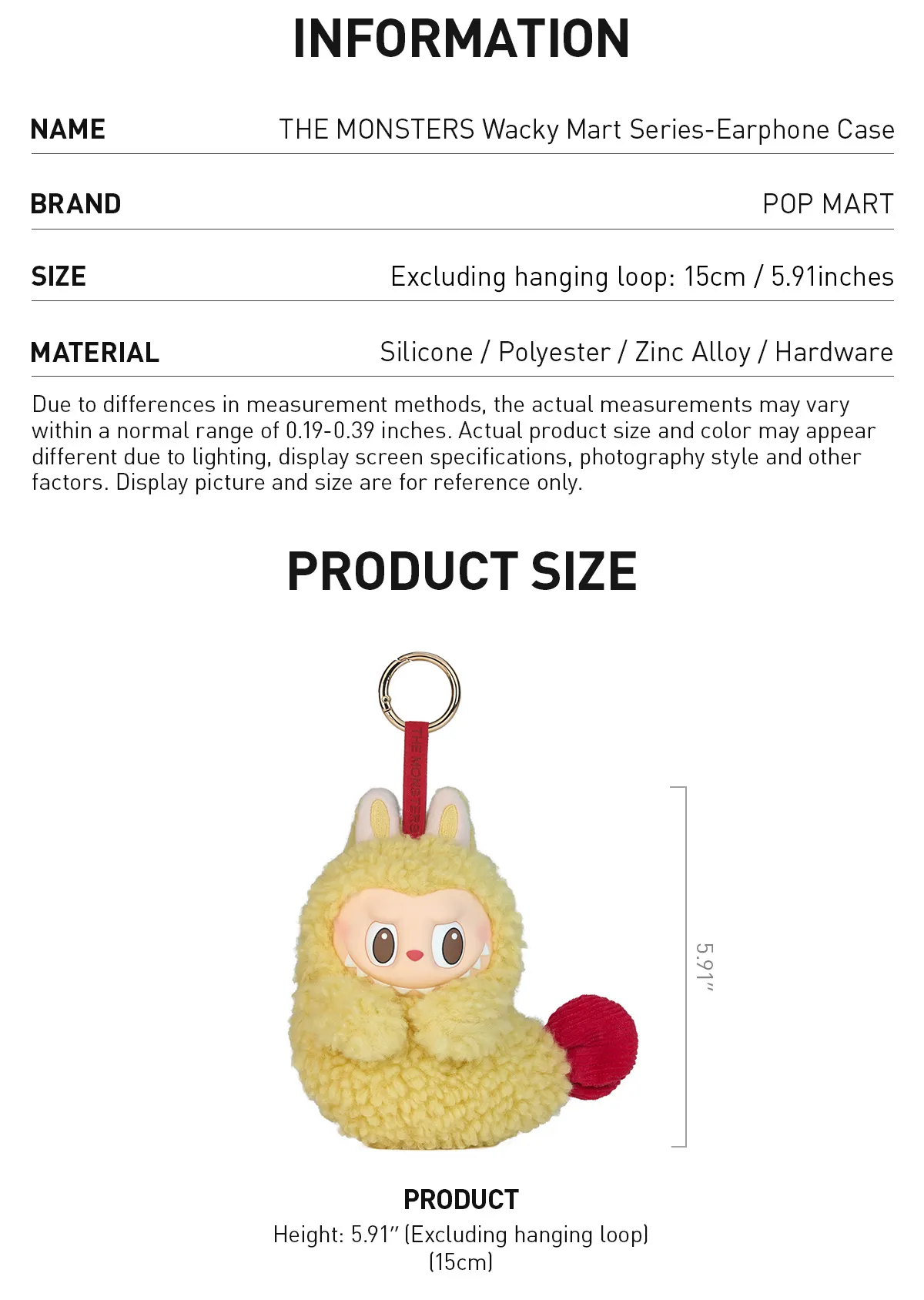 Pop Mart Labubu The Monsters Wacky Mart Series Earphone Case