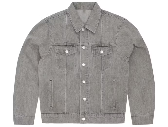 Corteiz C-Star Denim Trucker Jacket Grey