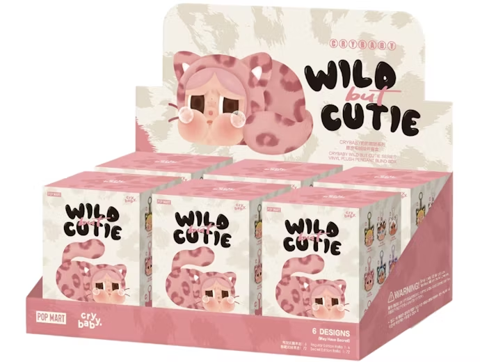 Pop Mart CRYBABY Wild but Cutie Series Vinyl Plush Pendant Single Blind Box