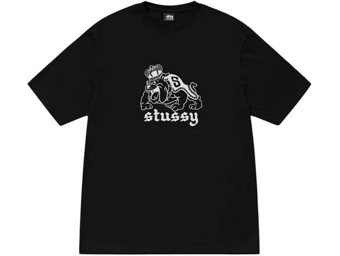 Stussy Bulldog Tee Black