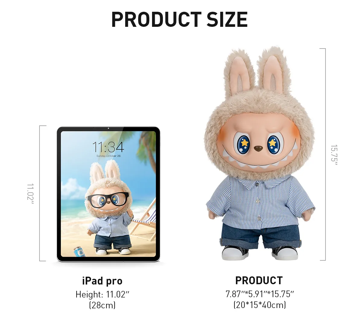 Pop Mart Labubu The Monsters Flip With Me Vinyl Plush Doll