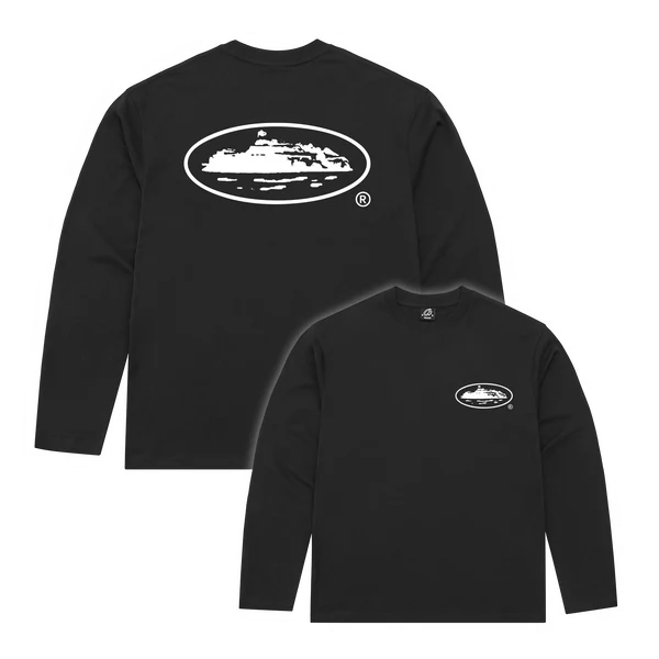 Corteiz OG Island Longsleeve Tee Black
