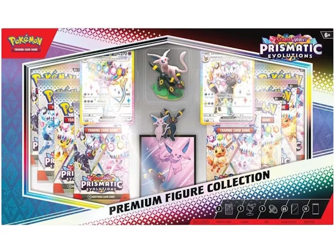 Pokémon TCG Prismatic Evolutions Premium Figure Collection Box