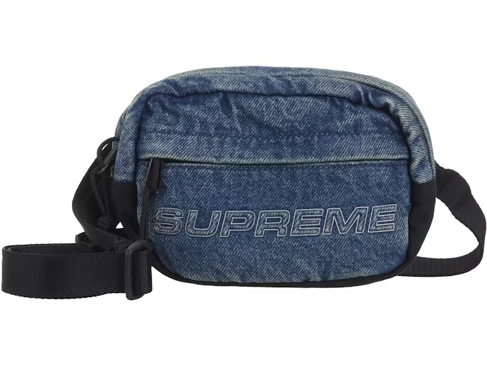 Supreme Denim Mini Shoulder Bag Washed Indigo