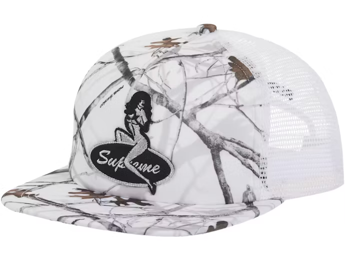Supreme Pinup Mesh Back 5-Panel White Camo