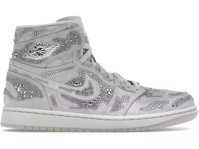 Jordan 1 Retro High OG Swarovski Vast Grey (Women's)