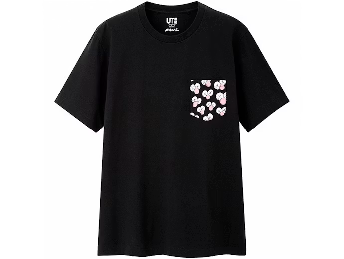 KAWS x Uniqlo BFF Pocket Tee Black