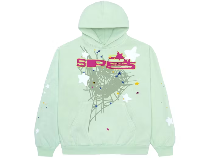 Sp5der SP5 Mint Hoodie Mint