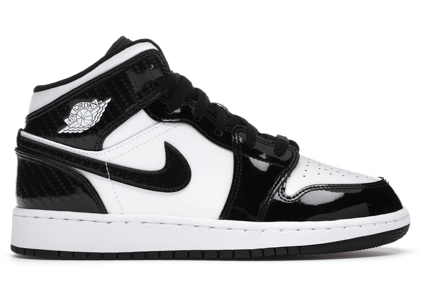 Jordan 1 Mid Panda Carbon Fiber