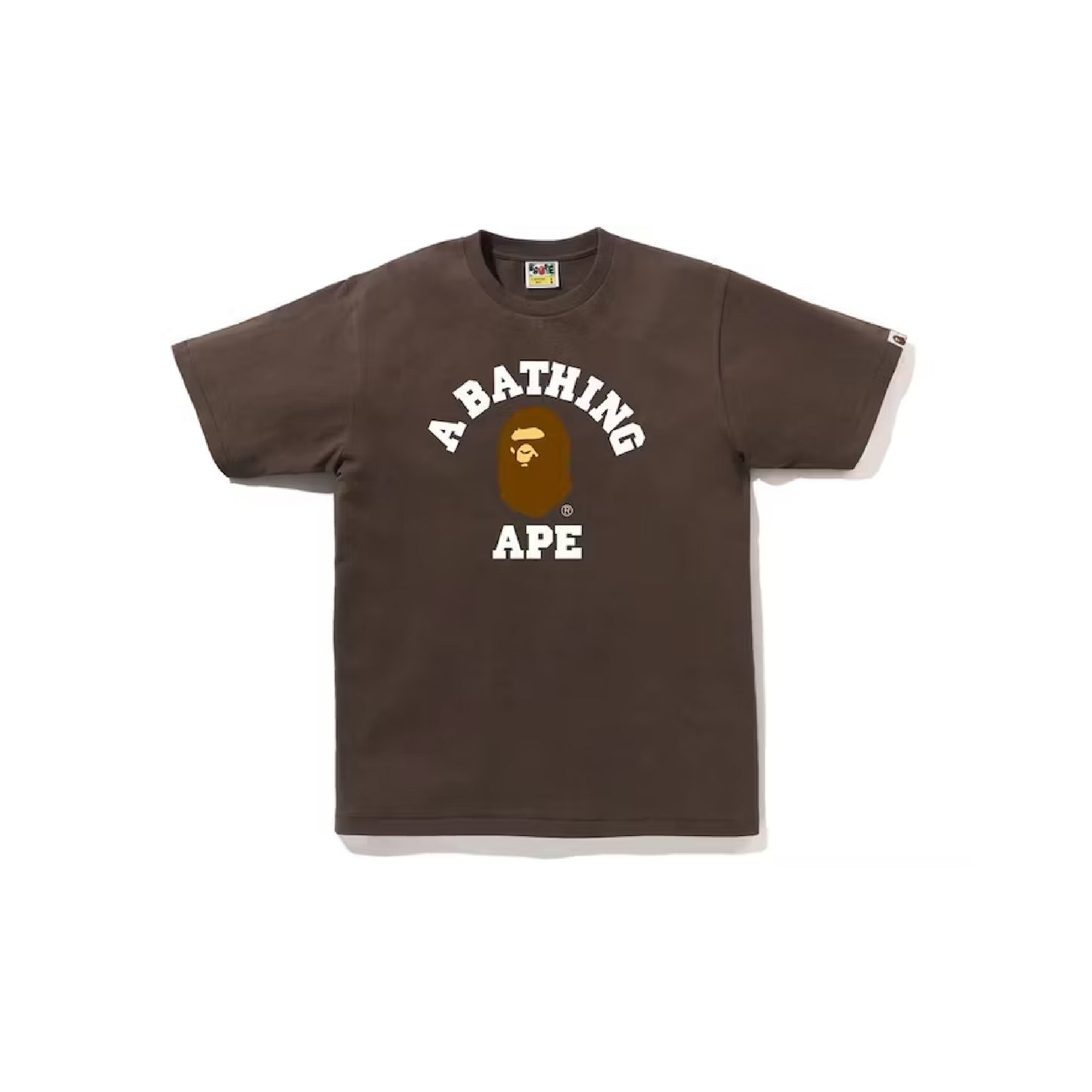 BAPE College Tee Brown