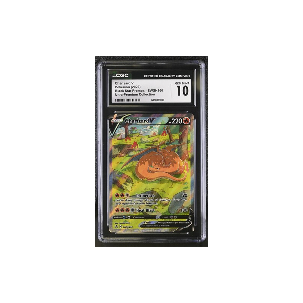 Pokémon TCG CGC 10 2022 SWSH BSP UPC #260 Charizard V 🇬🇧 #6090339093