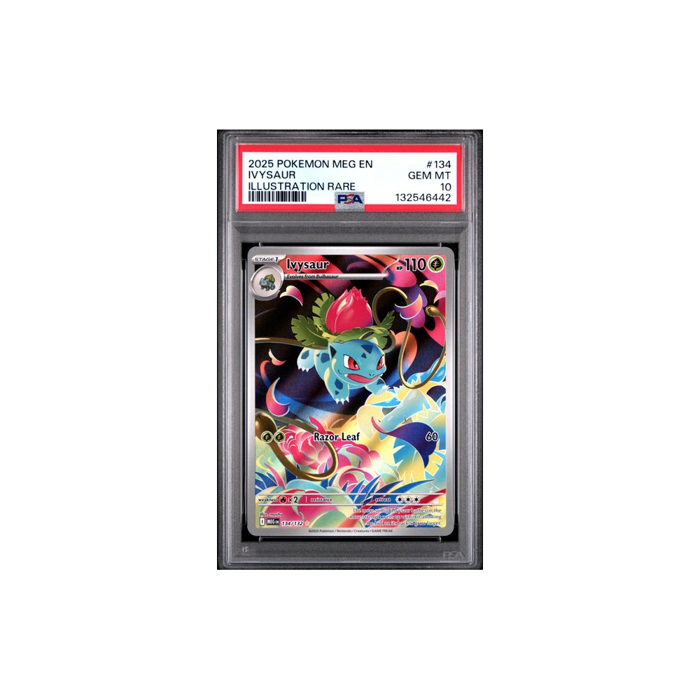 Pokémon TCG PSA 10 2025 Mega Evolution #134 Ivysaur 🇬🇧 #132546442