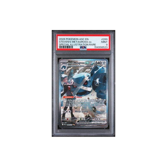 Pokémon TCG PSA 9 2026 Ascended Heroes #289 Steven's Metagross Ex 🇬🇧 #154998523