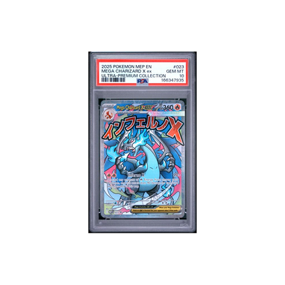 Pokémon TCG PSA 10 2025 MEPF UPC BSPromo #023 CHARIZARD X Ex 🇬🇧 #116634793
