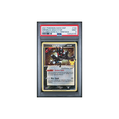 Pokémon TCG PSA 9 2021 SWSH Celebrations BSP #144 Greninja Gold Star 🇬🇧 #132529795