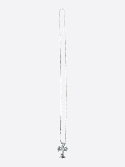 Chrome Hearts Transparent Silichrome Cross Necklace