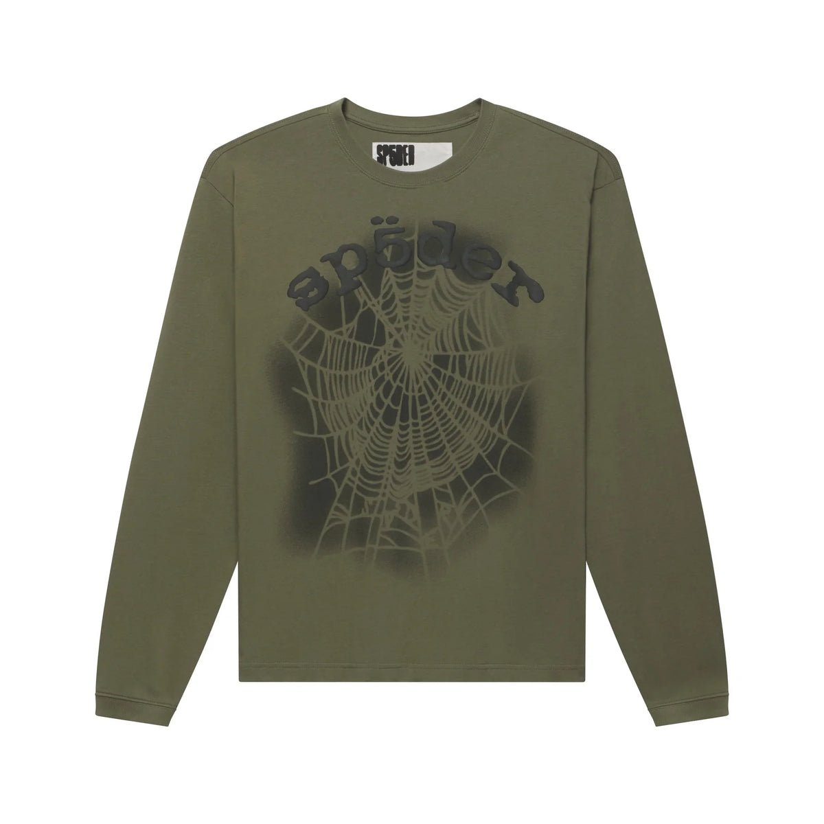 Sp5der Distressed OG Web V2 L/S Tee Olympian