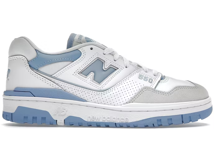 New Balance 550 White University Blue Grey Toe