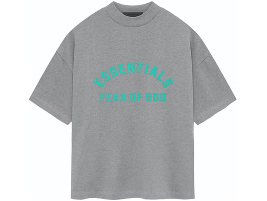 Essentials Fear of God Dark Heather Oatmeal S/S Tee Heavyweight