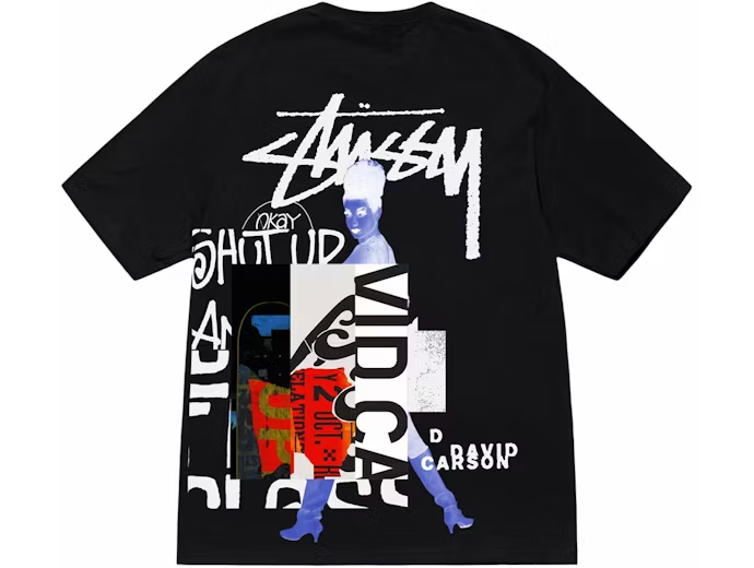 Stussy David Carson Do Your Thang Tee Black