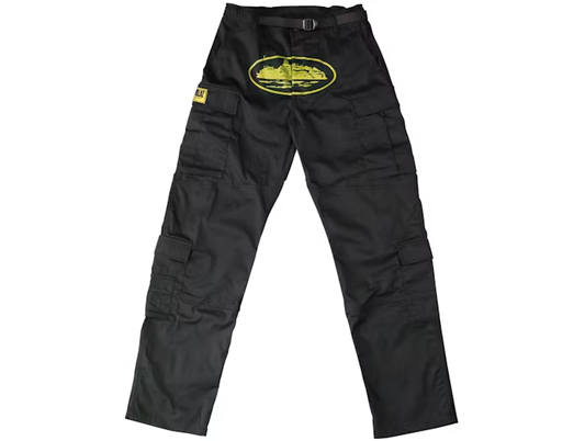 Corteiz OG Guerillaz Cargos Black/Yellow