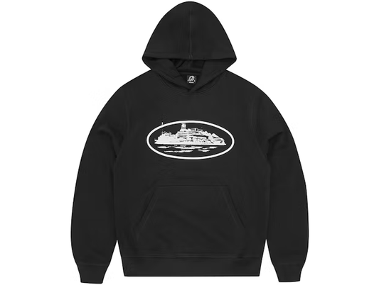 Corteiz Alcatraz Hoodie Black