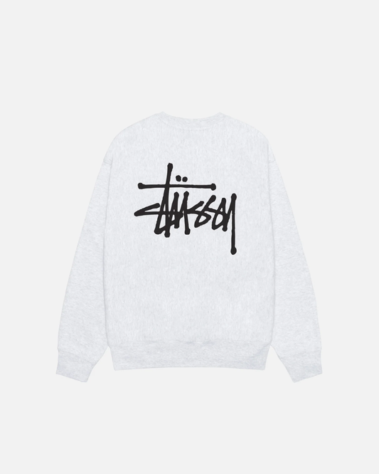 Stussy Basic Crewneck Ash Heather