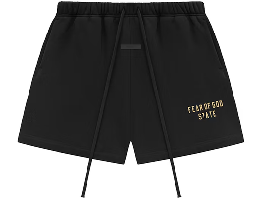 Fear of God Essentials Fleece Soccer Short Black